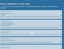 Tablet Screenshot of mile2marathon2011.blogspot.com