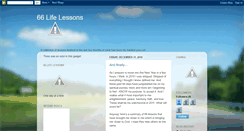 Desktop Screenshot of 66lifelessons.blogspot.com