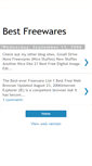 Mobile Screenshot of bestfreewares.blogspot.com