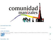 Tablet Screenshot of comunidadmanizalesfotos.blogspot.com