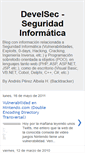 Mobile Screenshot of develsec.blogspot.com