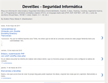 Tablet Screenshot of develsec.blogspot.com