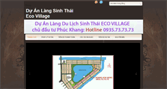 Desktop Screenshot of datduanlangsinhthaiecovillage.blogspot.com