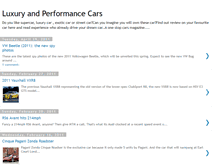 Tablet Screenshot of luxuryandperformancecars.blogspot.com
