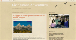 Desktop Screenshot of livingstoneadventures.blogspot.com