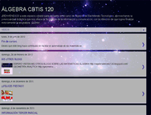 Tablet Screenshot of algebradelcbtis120.blogspot.com