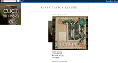 Desktop Screenshot of karentaylorpapercrafterresume.blogspot.com