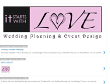 Tablet Screenshot of itstartswithloveweddingplanning.blogspot.com