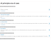 Tablet Screenshot of alprincipioeraelcaos.blogspot.com