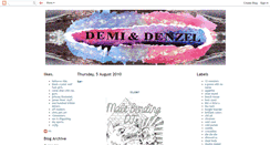 Desktop Screenshot of demianddenzel.blogspot.com