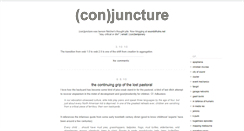 Desktop Screenshot of conjunctureblog.blogspot.com