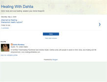 Tablet Screenshot of healingwithdahlia.blogspot.com