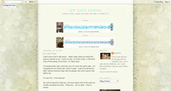 Desktop Screenshot of myleftnerve.blogspot.com