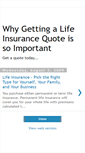 Mobile Screenshot of lifeinsurancequoteforme.blogspot.com