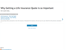 Tablet Screenshot of lifeinsurancequoteforme.blogspot.com