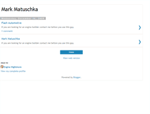Tablet Screenshot of markmatuschka.blogspot.com