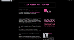 Desktop Screenshot of leerjezelfvertrouwen.blogspot.com