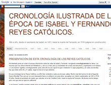 Tablet Screenshot of cronologiareyescatolicos.blogspot.com