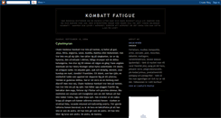 Desktop Screenshot of kombatt.blogspot.com