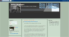 Desktop Screenshot of money4webloggers.blogspot.com