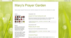 Desktop Screenshot of marysprayergarden.blogspot.com