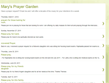 Tablet Screenshot of marysprayergarden.blogspot.com