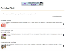 Tablet Screenshot of cozinhafacil.blogspot.com