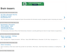 Tablet Screenshot of brainteasersonline.blogspot.com