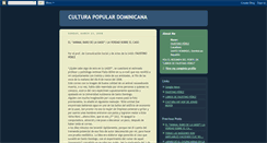 Desktop Screenshot of culturapopulardominicana.blogspot.com