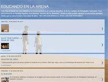 Tablet Screenshot of educandoarena.blogspot.com