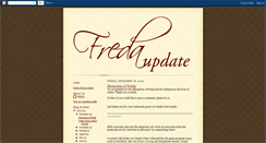 Desktop Screenshot of fredaupdate.blogspot.com