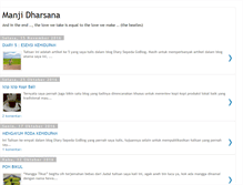 Tablet Screenshot of manjidharsana.blogspot.com