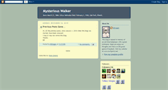 Desktop Screenshot of mysteriouswalker.blogspot.com
