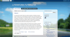 Desktop Screenshot of futbolenlaliteratura.blogspot.com