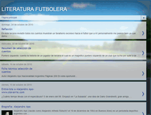 Tablet Screenshot of futbolenlaliteratura.blogspot.com