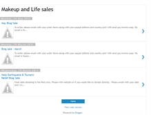 Tablet Screenshot of makeupandlifesales.blogspot.com