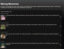 Tablet Screenshot of mymixingmemories.blogspot.com