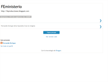 Tablet Screenshot of feministerio.blogspot.com