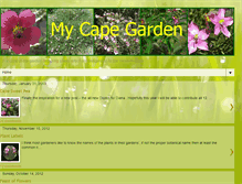 Tablet Screenshot of mycapegarden.blogspot.com