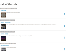 Tablet Screenshot of callofthezula.blogspot.com