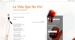 Desktop Screenshot of lavidaquenovivi-canelita.blogspot.com