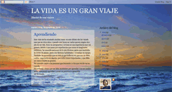 Desktop Screenshot of lavidaesungranviaje.blogspot.com