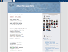 Tablet Screenshot of mohit-nepalilyrics.blogspot.com