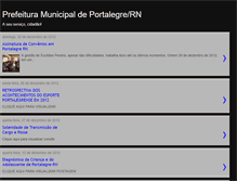 Tablet Screenshot of prefeituradeportalegre.blogspot.com