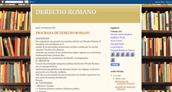 Desktop Screenshot of derechoromanoxxi.blogspot.com