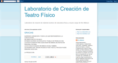 Desktop Screenshot of laboratorioteatrofisico.blogspot.com