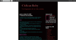 Desktop Screenshot of chileanbaby.blogspot.com