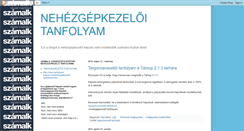 Desktop Screenshot of nehezgepkezeloi-tanfolyam.blogspot.com