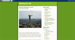 Desktop Screenshot of blessingforlife17.blogspot.com