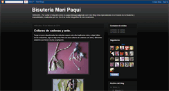 Desktop Screenshot of bisuteriamaripaqui.blogspot.com